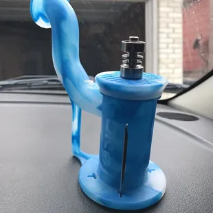 Silicone rig because the ladies actually listened to my friend's needs and pointed me in the right direction! Great and fun buy!