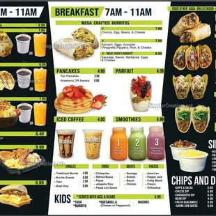 Menu photo from Frech Mexican Grill FB page