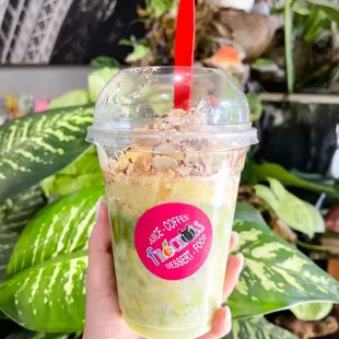 IG eatswithchrissy - Smashed avocado with durian