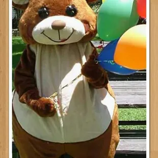 Teddy Bear is available for delivers. He's sure to bring smiles and wonderful memories on a special day!