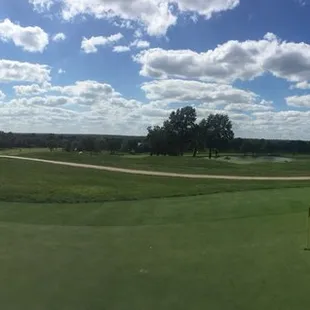 View from the practice green.
