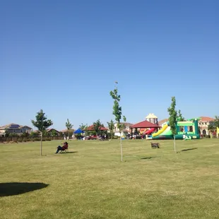 Gazebos and other play structure.