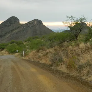 The road past the visitor's center is well-maintained.