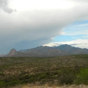 A view of Elephant Head &amp; the observatory (the smallest point on top of the mountain).