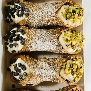 Ricotta filled cannoli