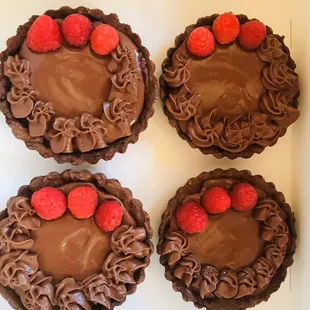 Chocolate ganache tartlets