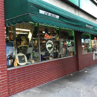 the outside of a store