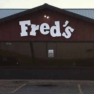 the front of the restaurant