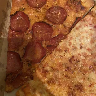 Pepperoni and cheese