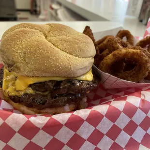 Double Char w Onion Rings