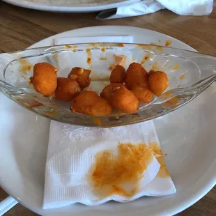 Buffalo cheese curds!