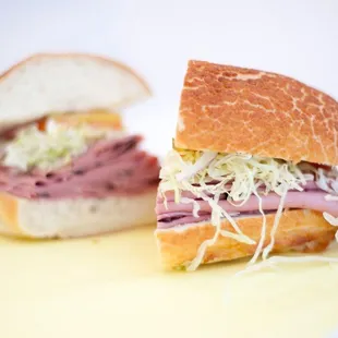 a closeup of a sandwich