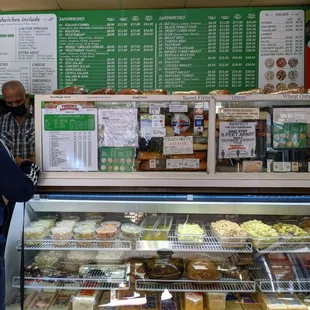 Look at all the bread selections with the actual bread on display for you to visually see