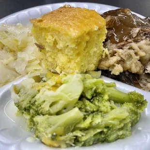 Pot roast, cheese and broccoli :)