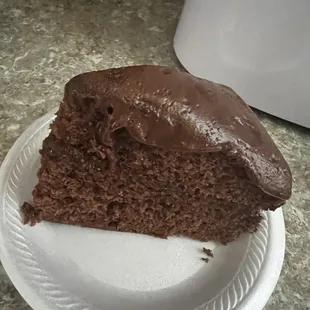 Moist, fluffy chocolate cake