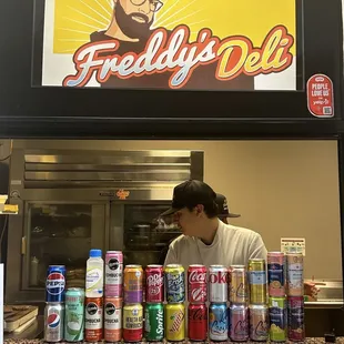 The counter where the cooks prepare the order.