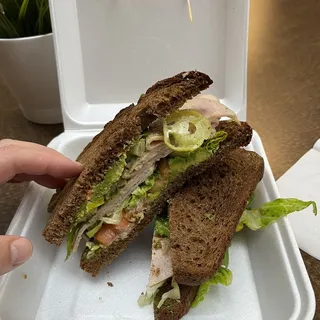 Wild Turkey Avocado Sandwich