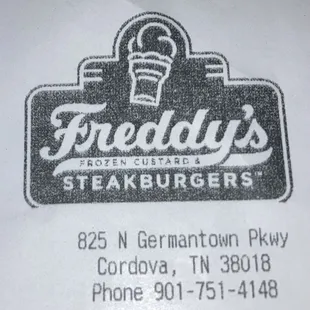 information printed on top of the cash register receipt