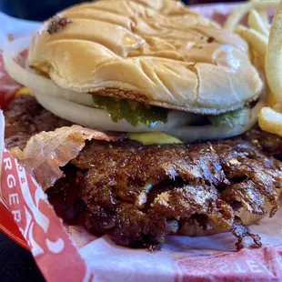 Double Bacon &amp; Cheese Steakburger