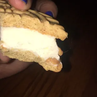 Hair in the cookie sandwich