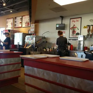 Front counter.