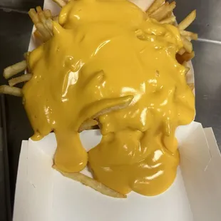 Look at the amazing CHESSE FRIES