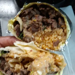Asada burrito