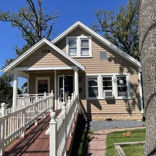 the front of the house