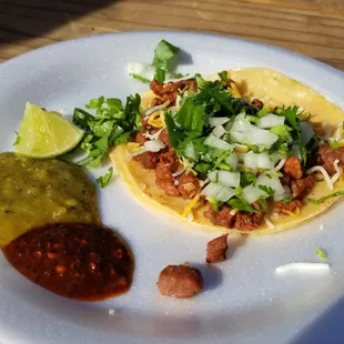 Carne Asada Taco on Corn