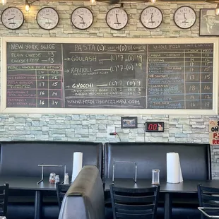 Inside Menu wall