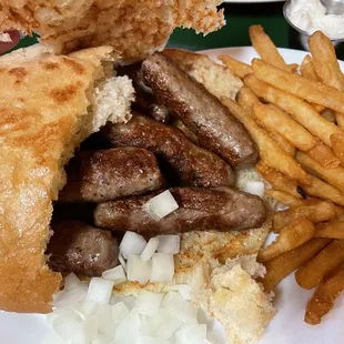 Cevapi Meal comes with 10 cevapi!