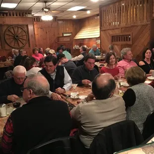 Our main dinning area is able to hold large groups