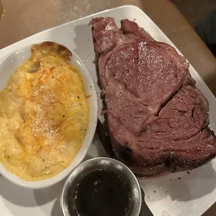 Prime Rib with Au Gratin Potatoes