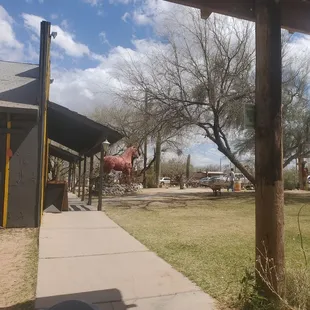 We sit on the back patio 3