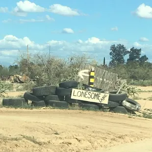 The dirt roads on the way to Fred's.
