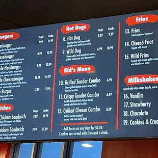 Menu as of 11/17/23