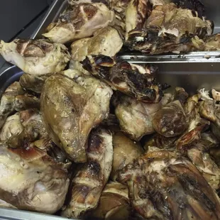 Hickory wood traditional smoked chickens