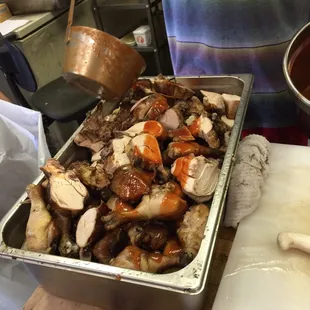 Smoked chicken with BBQ sauce