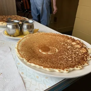 Plate-size pancake - very good
