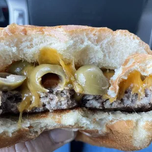 Cheddar Olive Burger