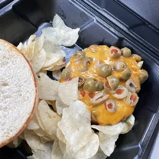 Cheddar Olive Burger