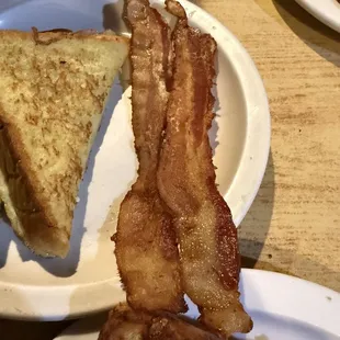 The saddest bacon, no flavor.