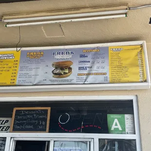 New menu prices as of JULY 2023!