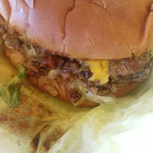 self explanatory.  grandma turkey with chili, cheese, fresh lettuce and fresh tomato.  August 2, 2023