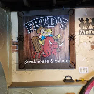 the sign