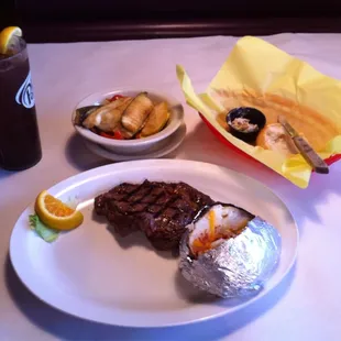 steak, food
