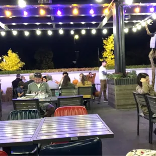 outside, sushi and sashimi