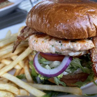 Salmon burger
