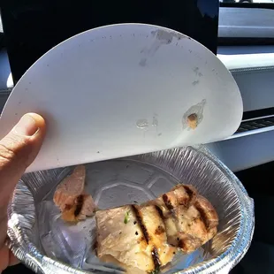 Piece of the "freshest" salmon for food testing laboratory!