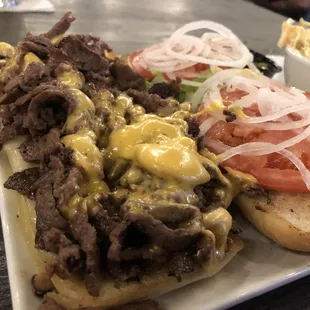 Rib eye cheese  steak